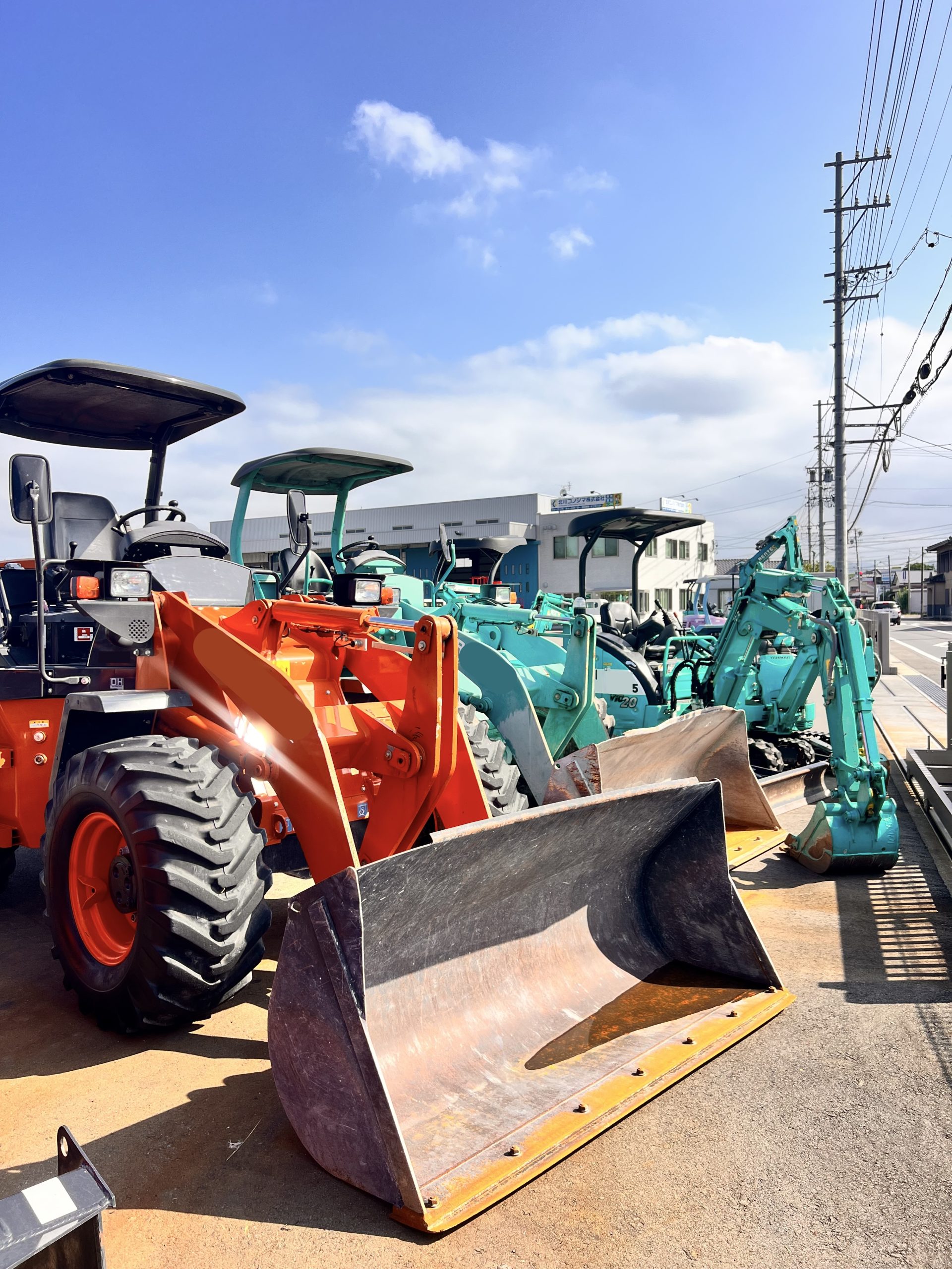 高所作業車や建設機械のレンタル